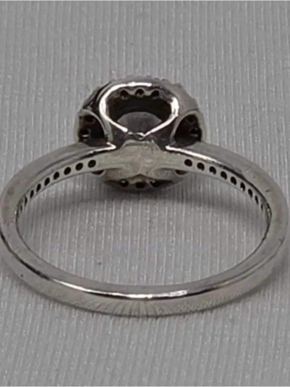 Pandora Size 6.5 Round CZ Solitare in a Halo Setting